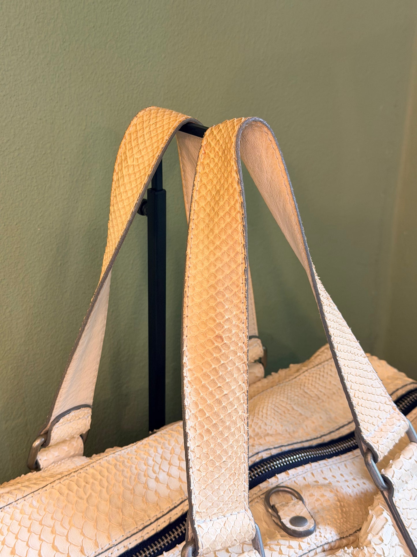 CHLOE CREAM PYTON BETTY HANDBAG