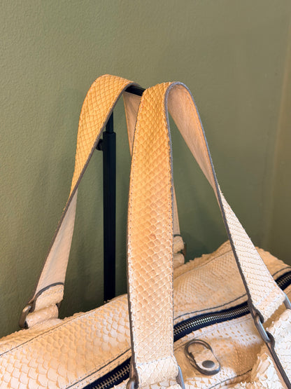 CHLOE CREAM PYTON BETTY HANDBAG