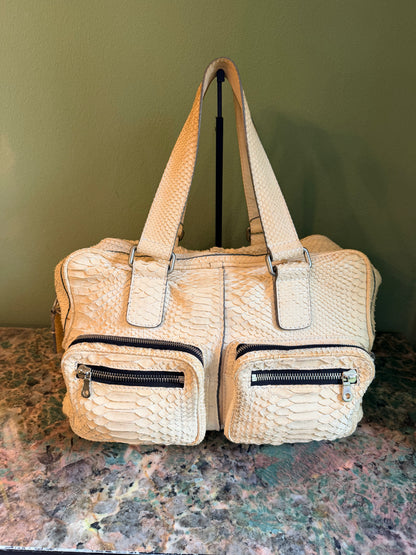 CHLOE CREAM PYTON BETTY HANDBAG