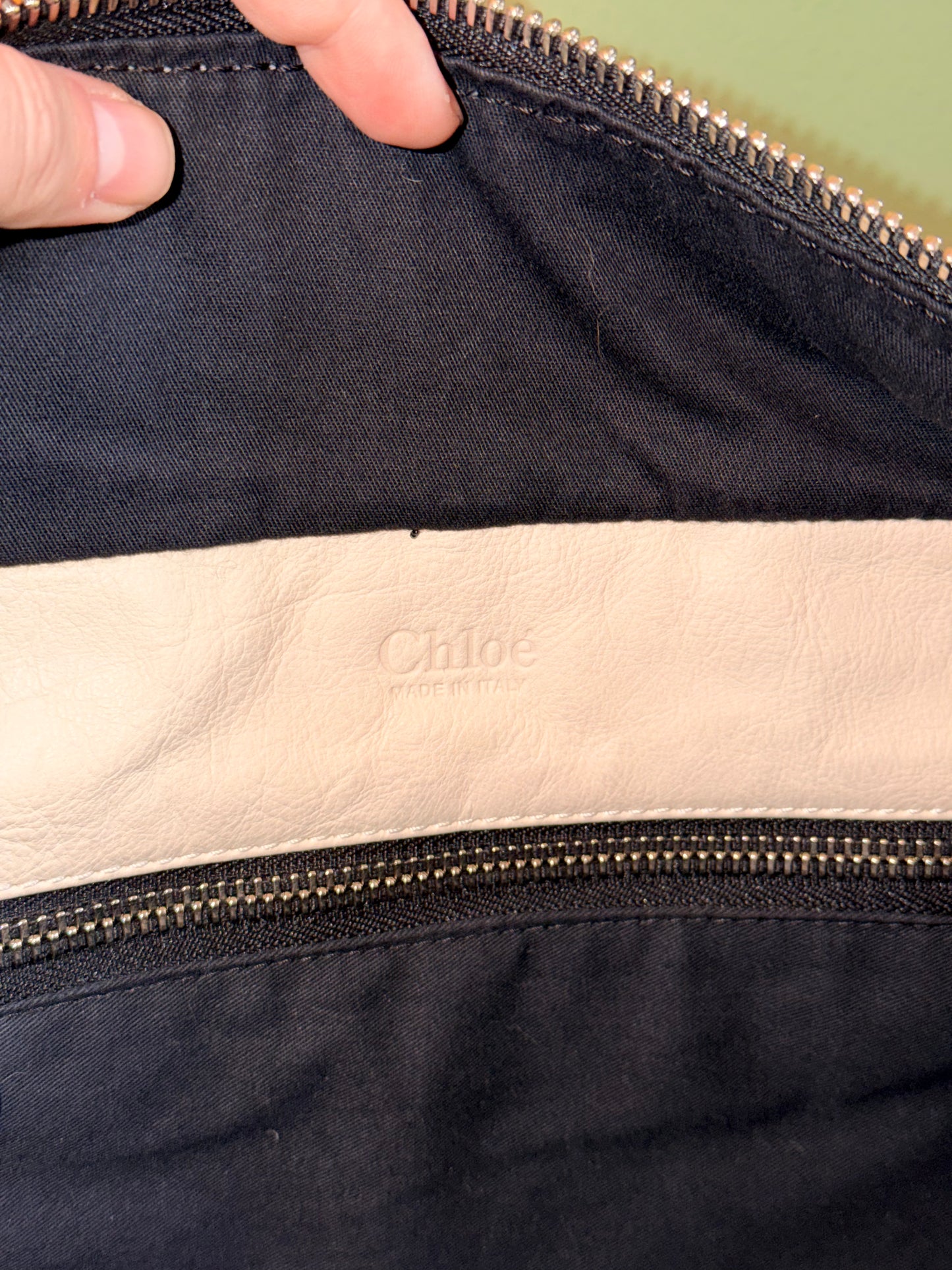 CHLOE CREAM PYTON BETTY HANDBAG