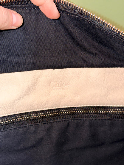 CHLOE CREAM PYTON BETTY HANDBAG