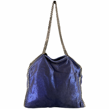STELLA MCCARTNEY SPARKLING BLUE MEDIUM FALABELLA TOTE BAG