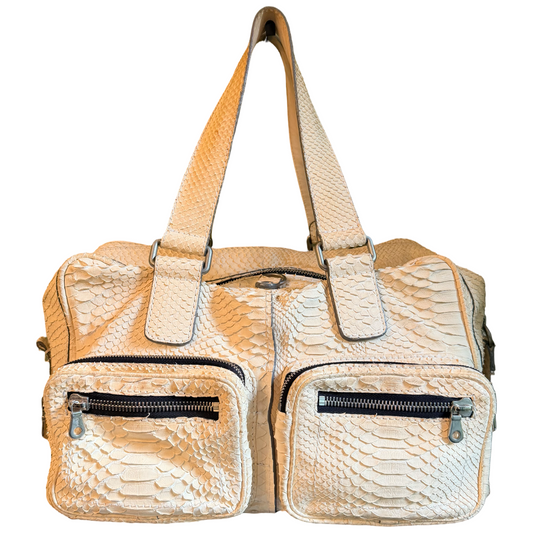 CHLOE CREAM PYTON BETTY HANDBAG