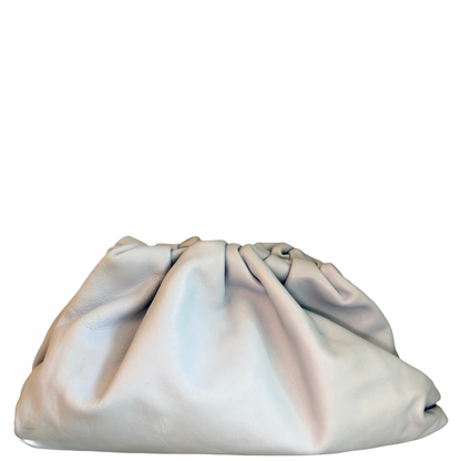 BOTTEGA VENETA LIGHT BLUE POUCH HANDBAG