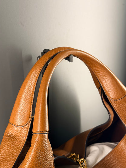 GUCCI TAN LARGE SOFTBIT SHOULDER BAG