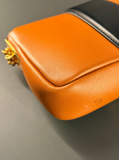 FENDI BI COLOR CHAIN MINI BAGUETTE SHOULDER BAG