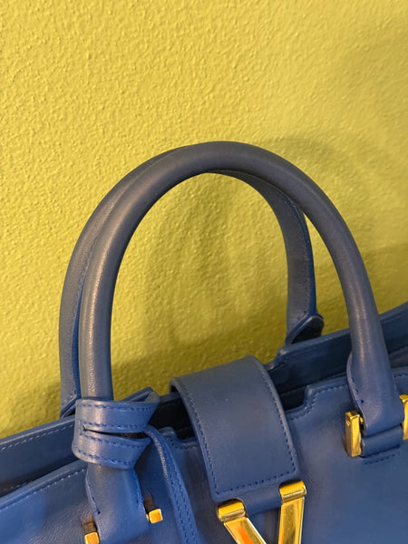 SAINT LAURENT ELECTRIC BLUE BOSTON BAG