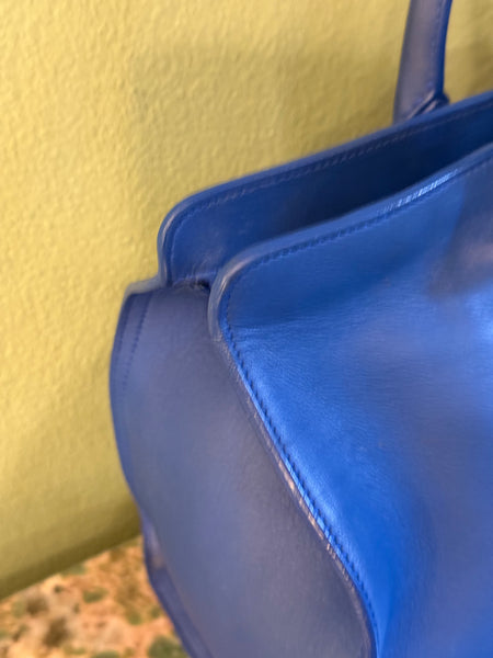 SAINT LAURENT ELECTRIC BLUE BOSTON BAG