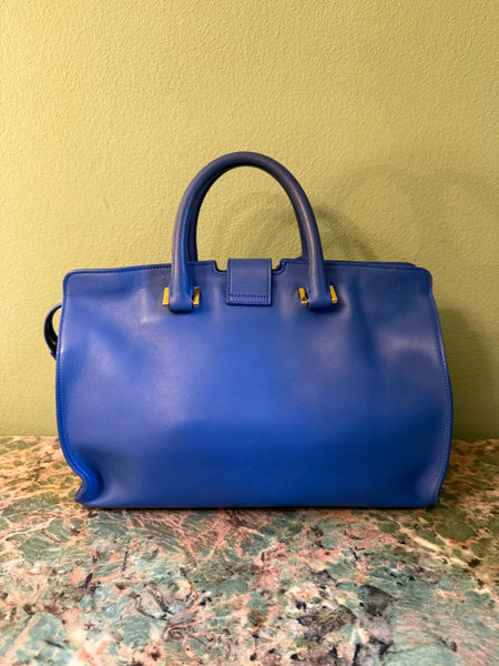 SAINT LAURENT ELECTRIC BLUE BOSTON BAG