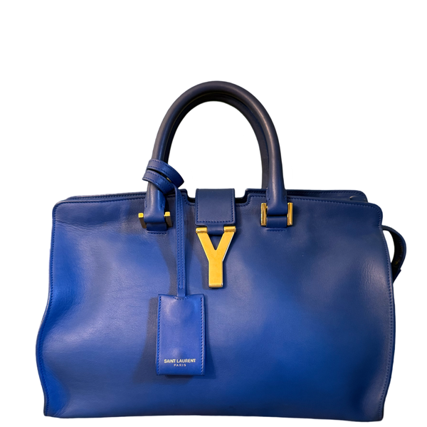 SAINT LAURENT ELECTRIC BLUE BOSTON BAG