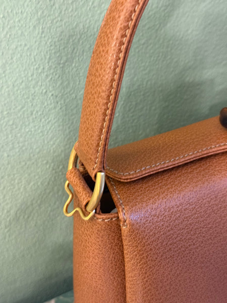 GUCCI VINTAGE 80’s BROWN TOP HANDLE BAG