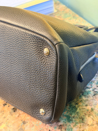 PRADA BLACK DAINO TWO WAY HANDBAG