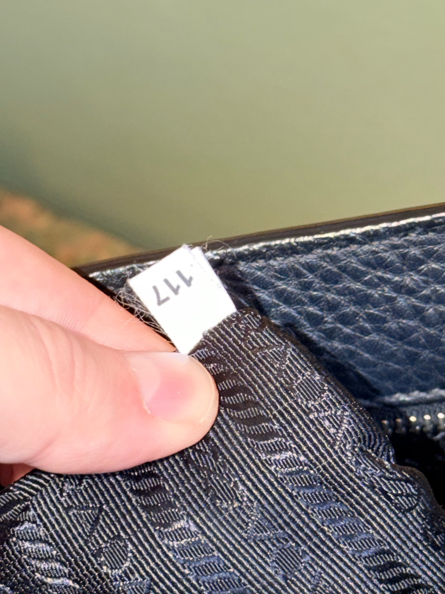 PRADA BLACK DAINO TWO WAY HANDBAG