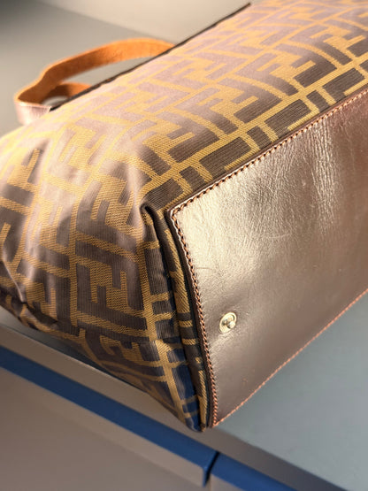 FENDI ZUCCA SMALL FOLDABLE HANDBAG