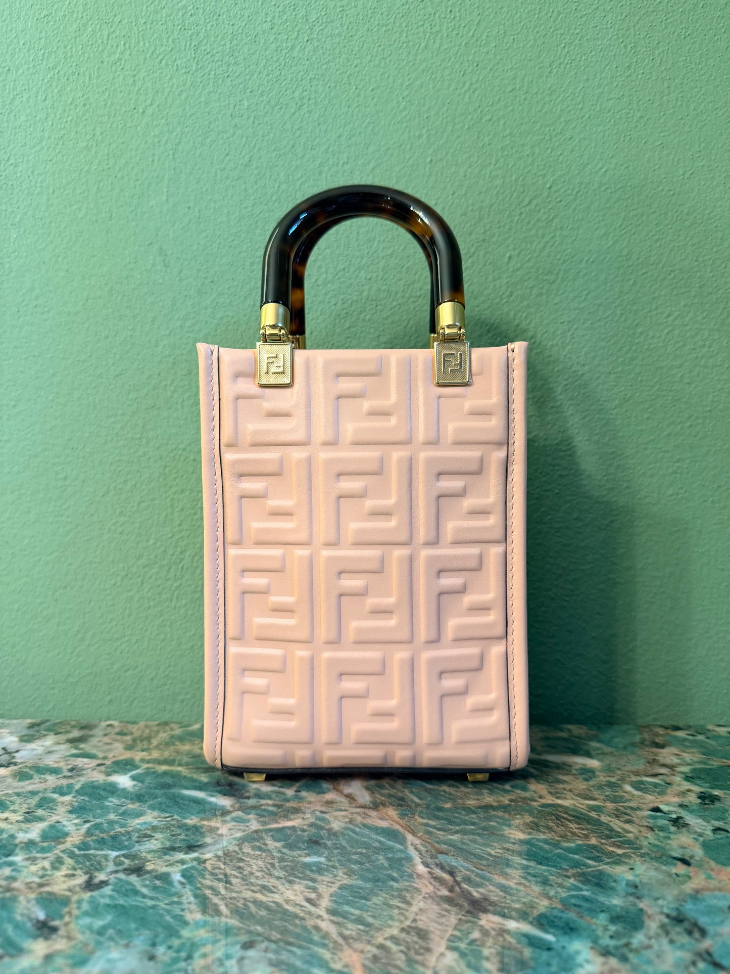 FENDI NUDE MINI SUNSHINE CROSSBODY BAG