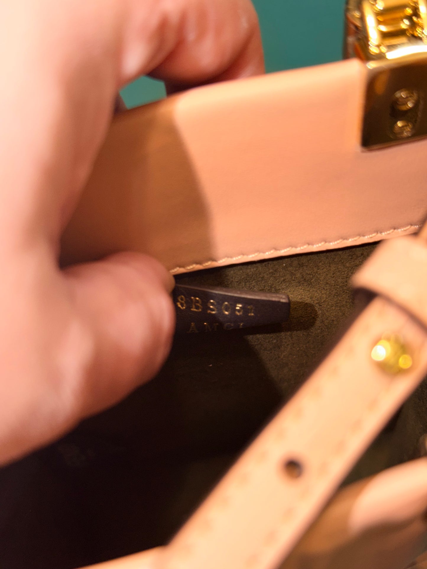 FENDI NUDE MINI SUNSHINE CROSSBODY BAG