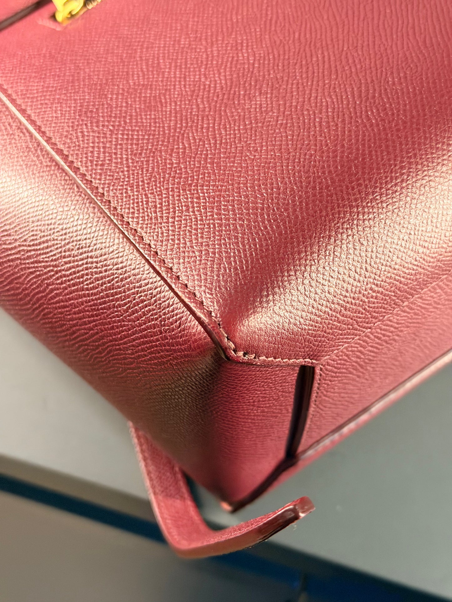 CÈLINE BORDEAUX MINI BELT CROSSBODY BAG