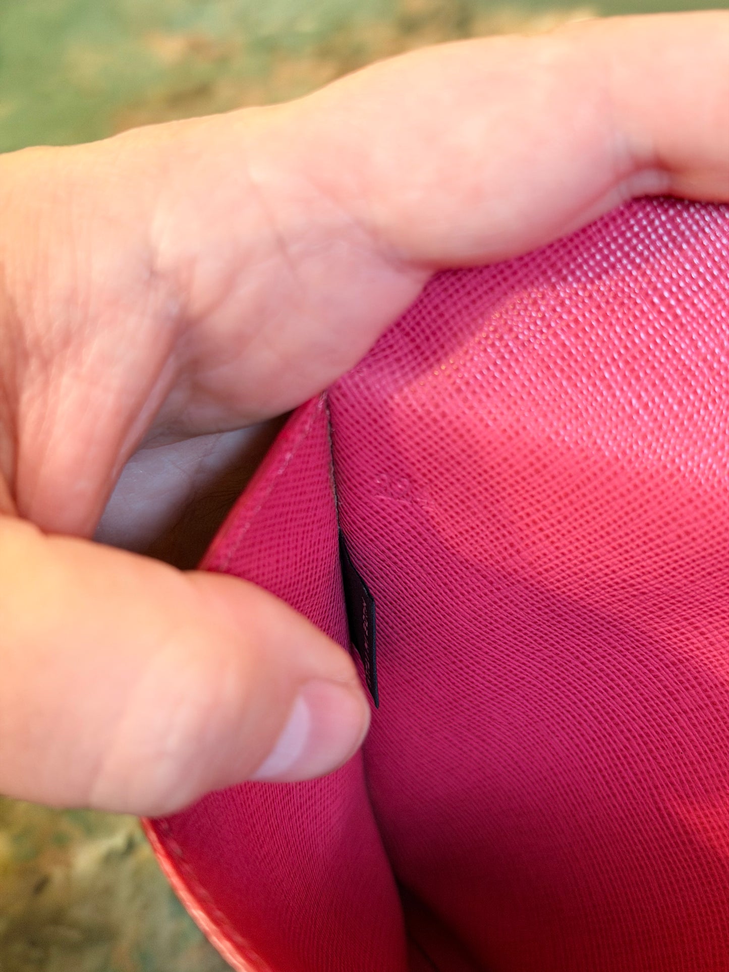 PRADA PINK SAFFIANO ENVELOPE WALLET