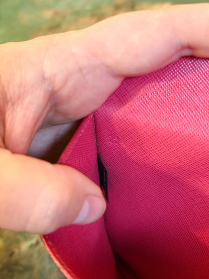 PRADA PINK SAFFIANO ENVELOPE WALLET