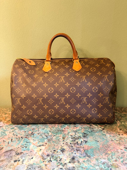 LOUIS VUITTON MONOGRAM SPEEDY 40 BOSTON BAG