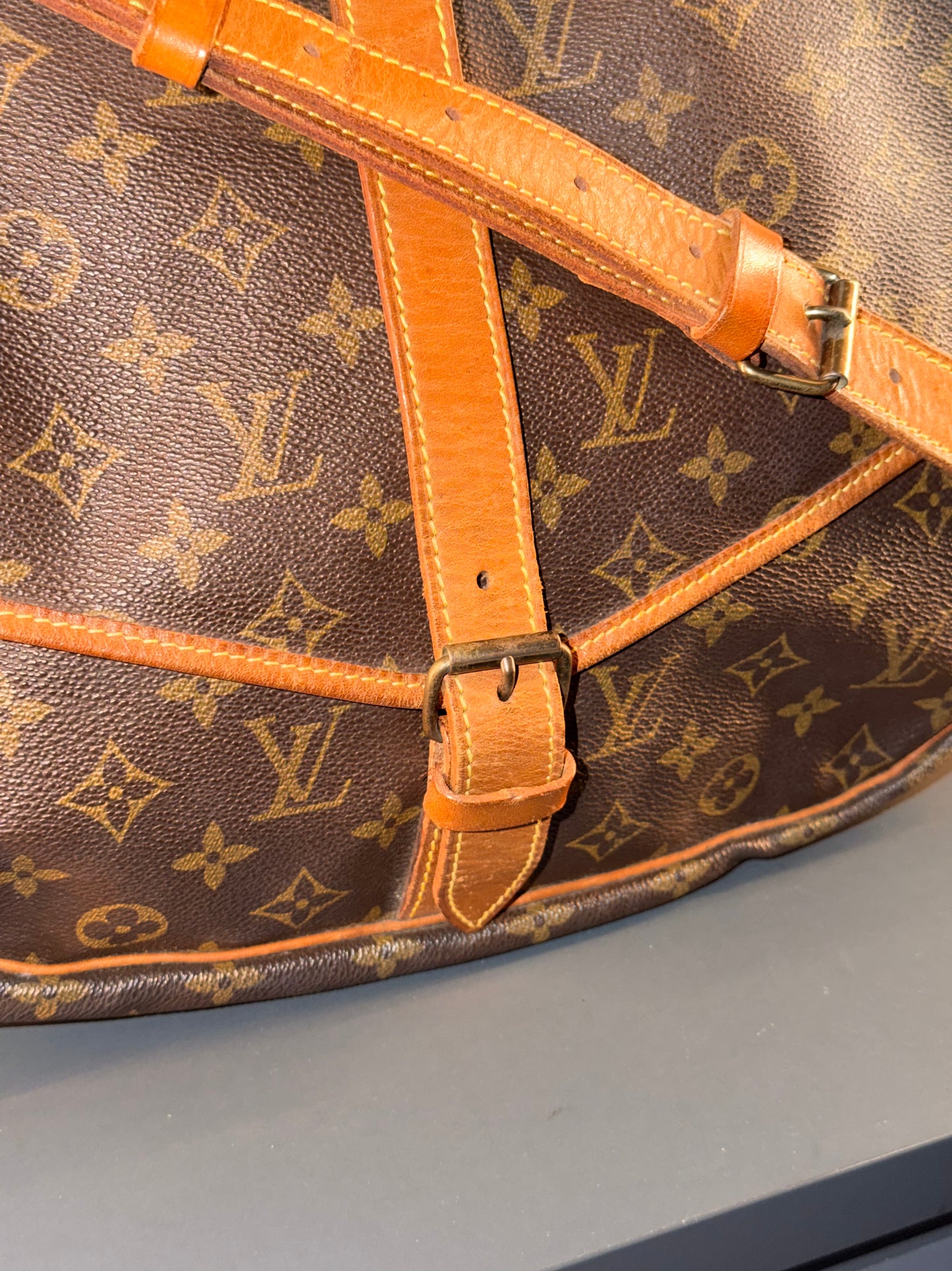 LOUIS VUITTON MONOGRAM SAUMUR 35 CROSSBODY BAG