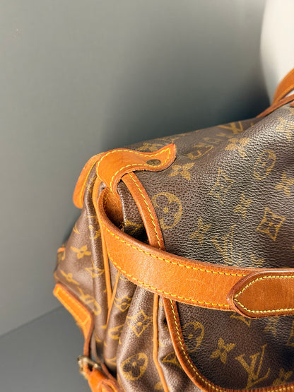 LOUIS VUITTON MONOGRAM SAUMUR 35 CROSSBODY BAG