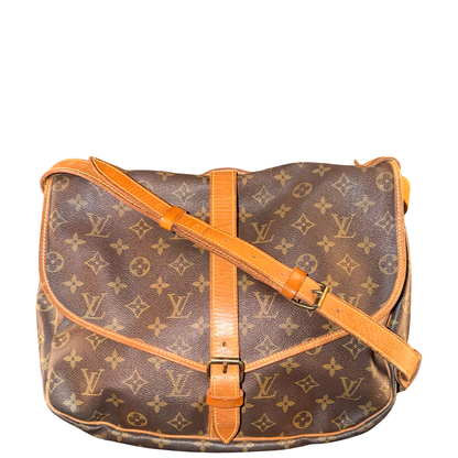 LOUIS VUITTON MONOGRAM SAUMUR 35 CROSSBODY BAG