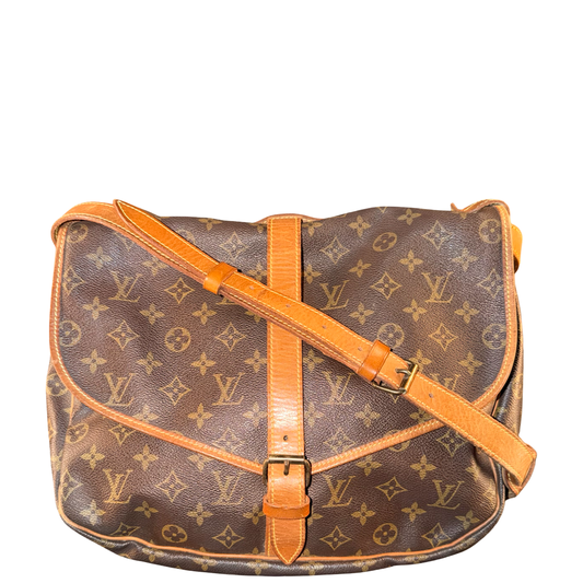 LOUIS VUITTON MONOGRAM SAUMUR 35 CROSSBODY BAG
