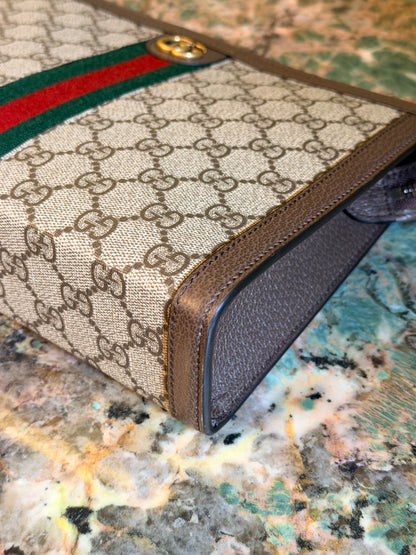 GUCCI GG SUPREME OPHIDIA POCHETTE