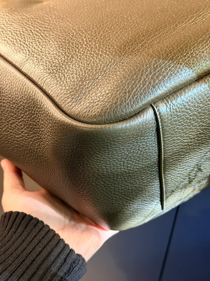SAINT LAURENT GREEN LA 5 a 7 BEA SHOPPING TOTE
