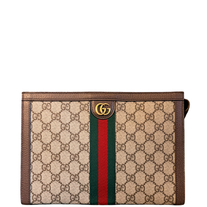 GUCCI GG SUPREME OPHIDIA POCHETTE