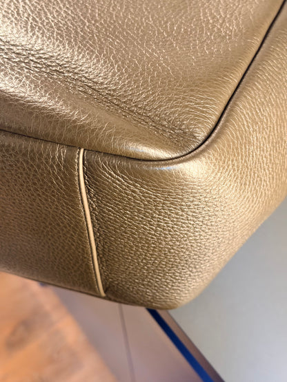 SAINT LAURENT GREEN LA 5 a 7 BEA SHOPPING TOTE