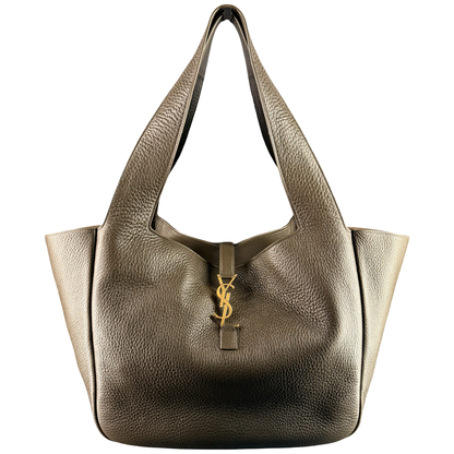 SAINT LAURENT GREEN LA 5 a 7 BEA SHOPPING TOTE