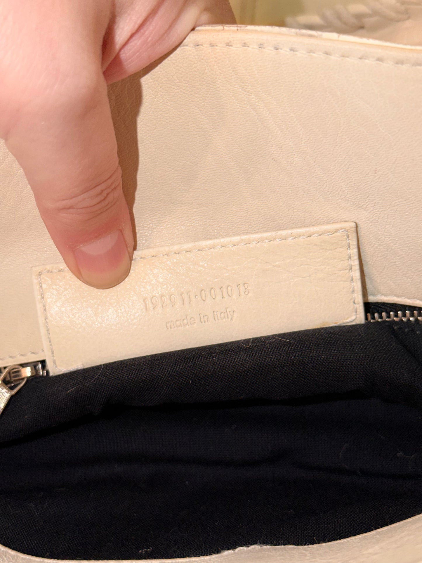 BALENCIAGA WHITE GIANT 21 SLIM HOBO SHOULDER BAG