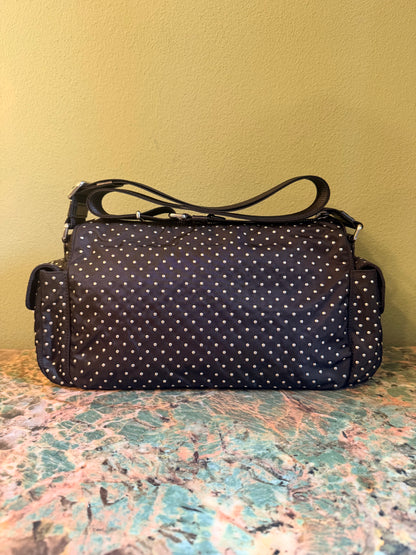 PRADA BLACK NYLON STUDDED CROSSBODY BAG