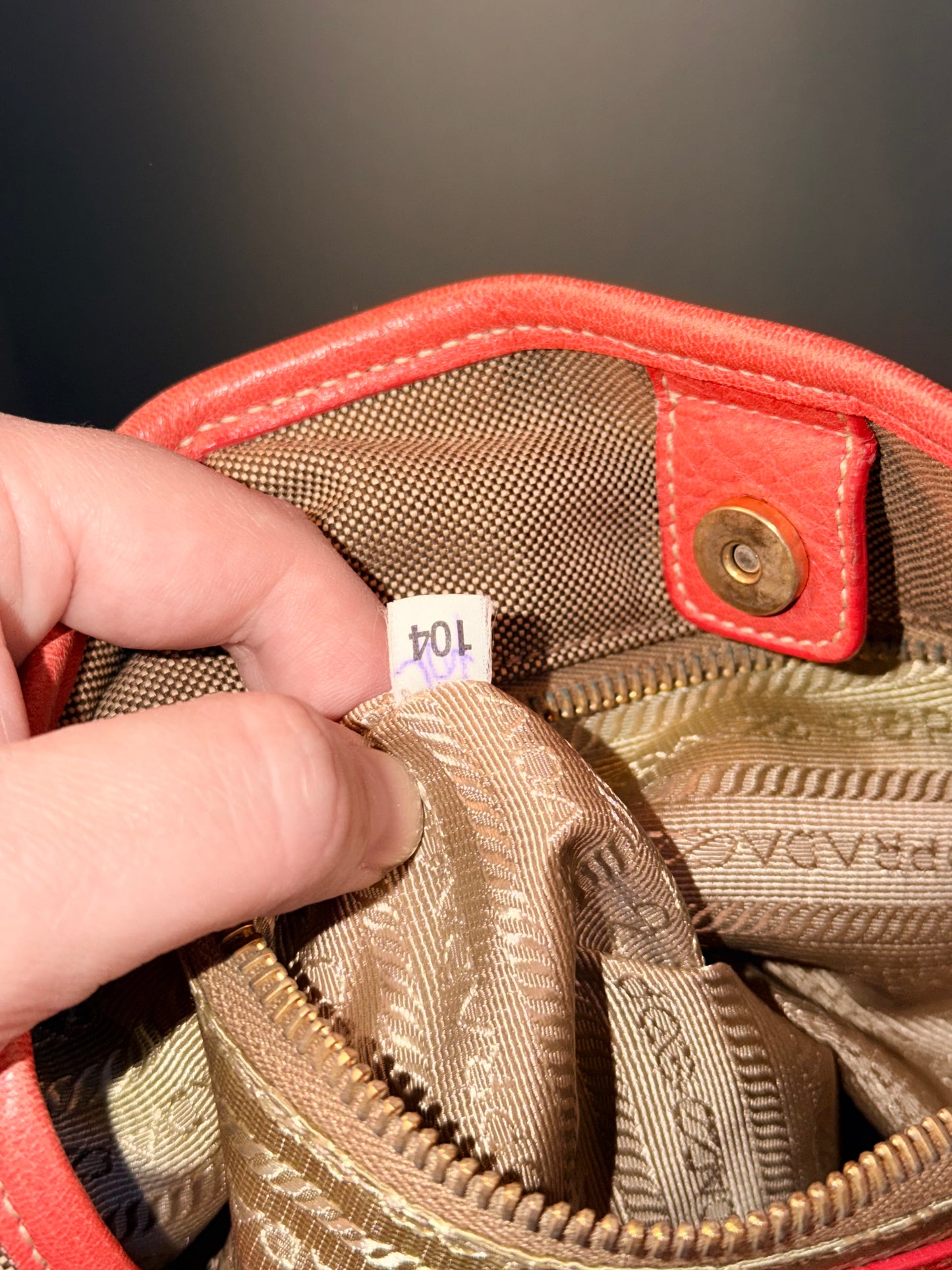 PRADA CANAPA LOGO TWO WAY HANDBAG