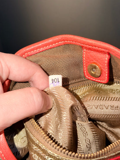 PRADA CANAPA LOGO TWO WAY HANDBAG