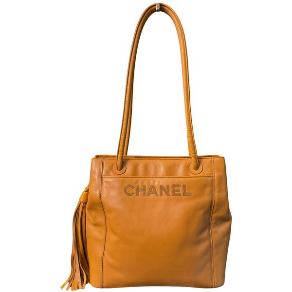 CHANEL ORANGE MEDIUM SHOPPING TOTE