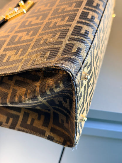 FENDI ZUCCA TOP HANDLE HANDBAG