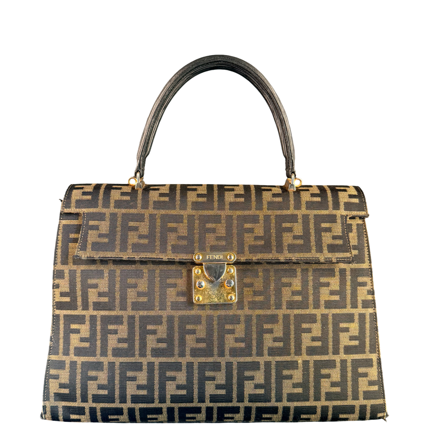 FENDI ZUCCA TOP HANDLE HANDBAG