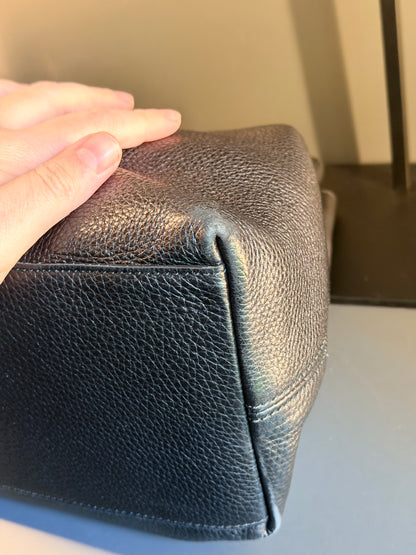 GUCCI BLACK SOHO SHOPPING TOTE BAG