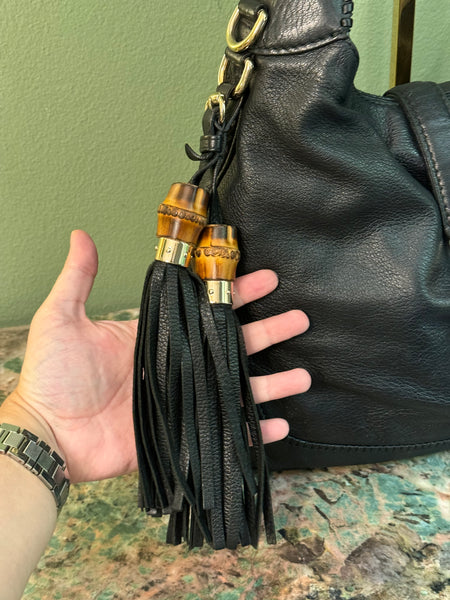 PRADA BLACK NYLON BOSTON BAG