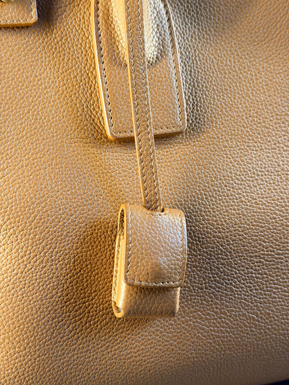 SAINT LAURENT TAN MEDIUM SAC DE JOUR HANDBAG