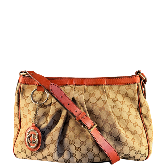 GUCCI MONOGRAM SUKEY CROSSBODY BAG
