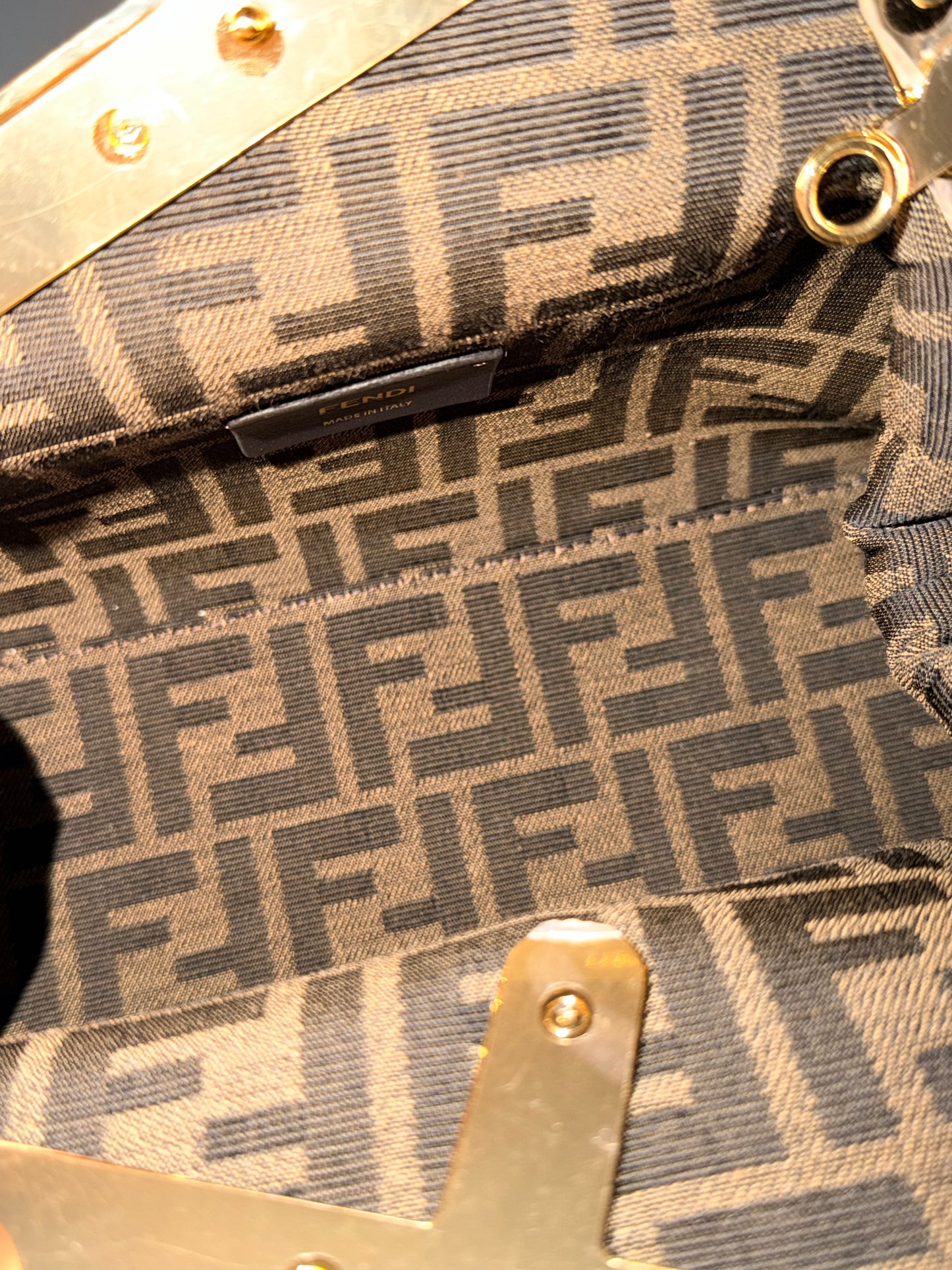 FENDI GREEN SMALL FIRST CROSSBODY BAG
