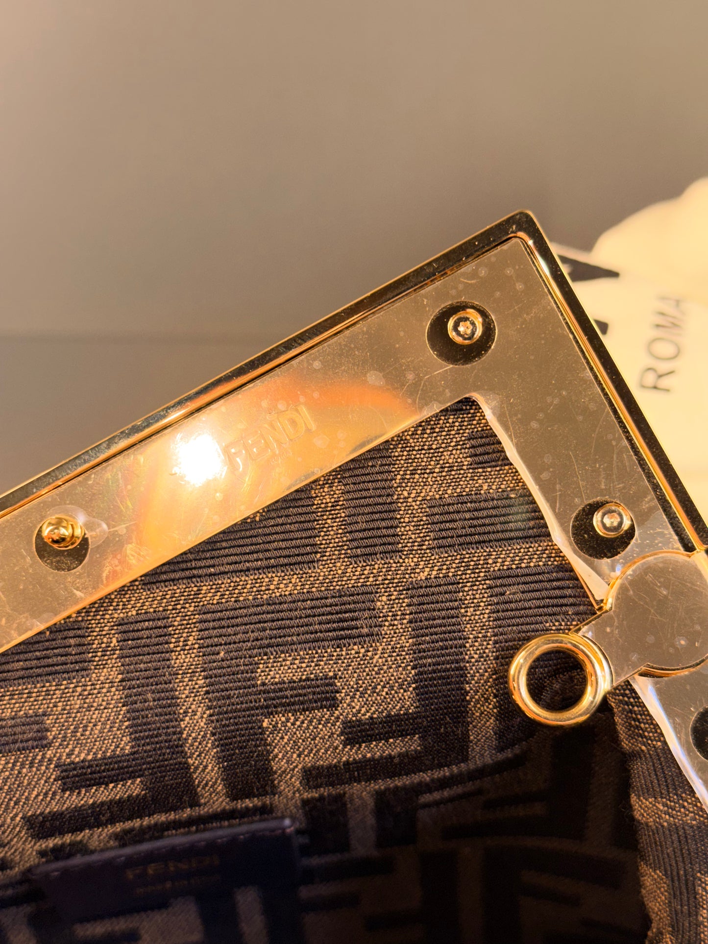 FENDI GREEN SMALL FIRST CROSSBODY BAG
