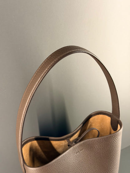 THE ROW BROWN SMALL PARK TOTE HANDBAG