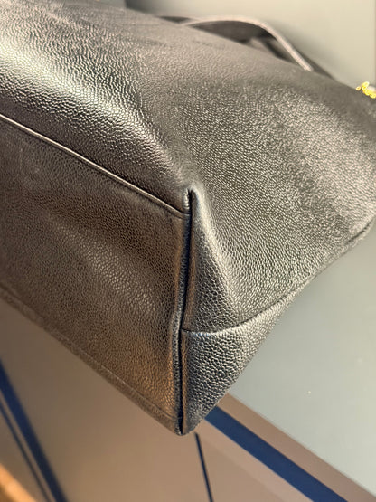 CHANEL BLACK CAVIAR XL SHOPPING TOTE