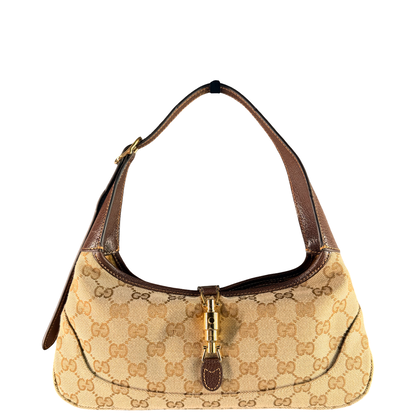 GUCCI MONOGRAM GG JACKIE SLIM SHOULDER BAG