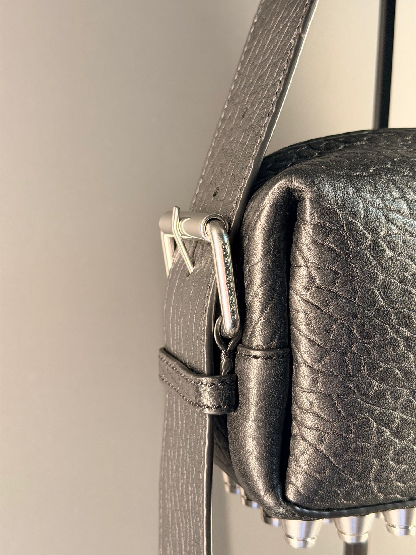 ALEXANDER WANG BLACK SMALL CONVERTIBLE RICCO SHOULDER BAG
